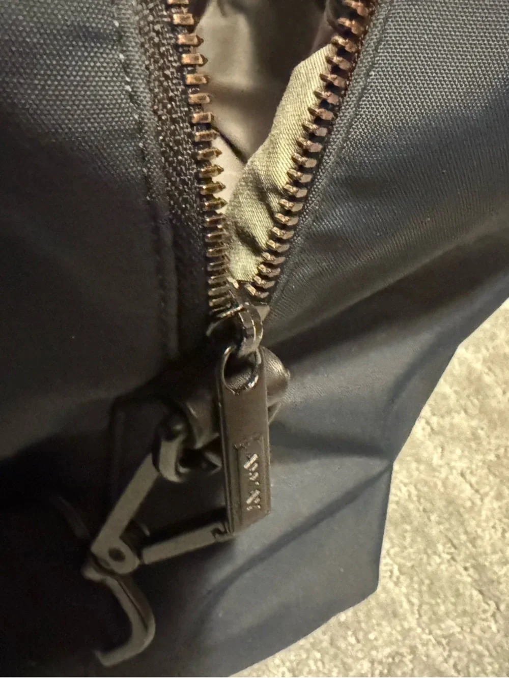 Navy AWAY Travel Duffel Bag with Black Leather Handles 20 L - Picture 10 of 16